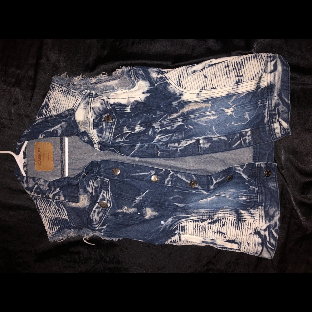 Blue jean biker jacket